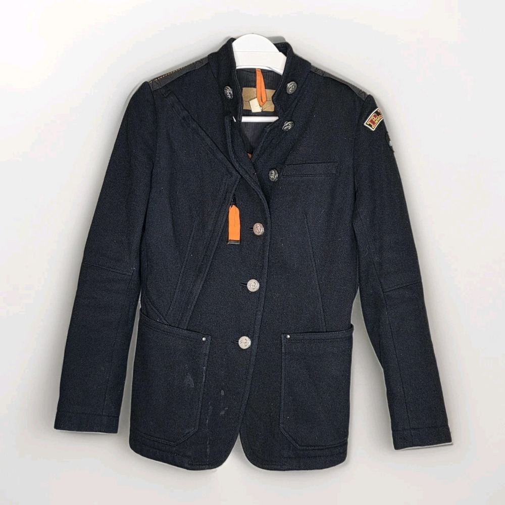 Parajumpers Navy Multipocket Royal Wool Peacoat Jacket Womens Medium